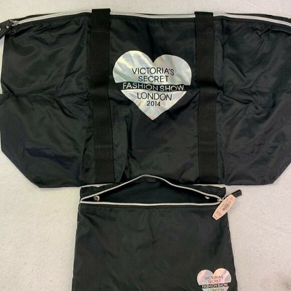 VICTORIA'S SECRET OFFICIAL FASHION SHOW LONDON 2014 TOTE BAG with BONUS POUCH - Picture 1 of 13